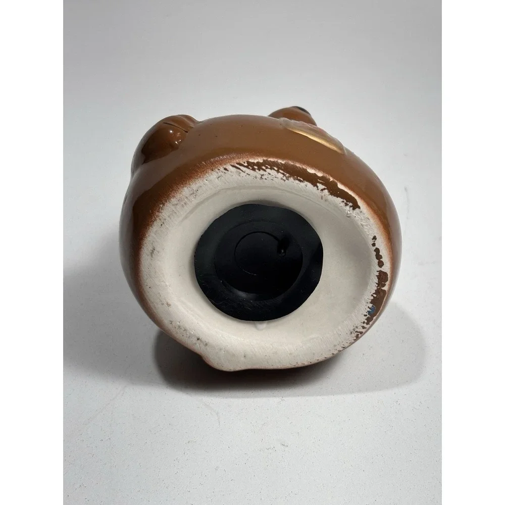 Vintage Japanese‎ Tanuki Ceramic Coin Bank Pig Bank 4